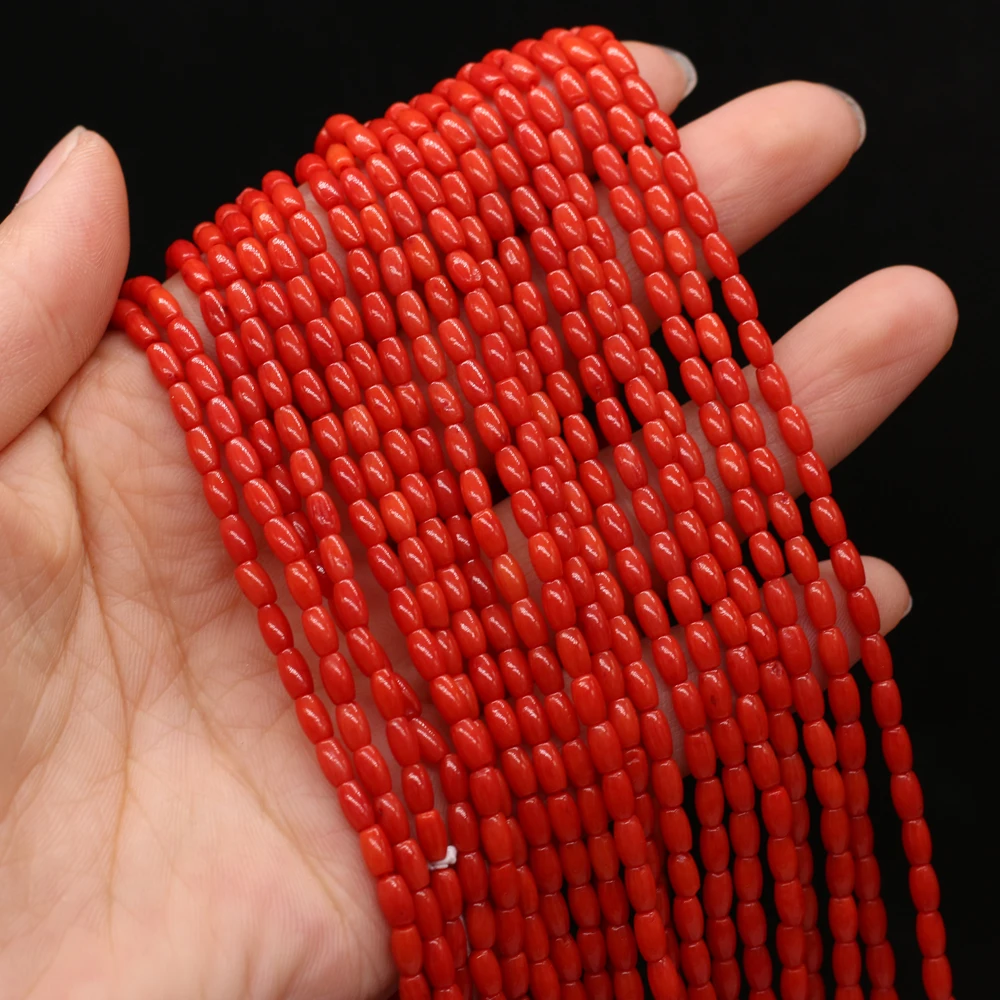 

Hot Selling Natural Coral Beaded Pupa-shaped Red Handmade Crafts DIY Trend Necklace Bracelet Jewelry Beads Gift Making for Women