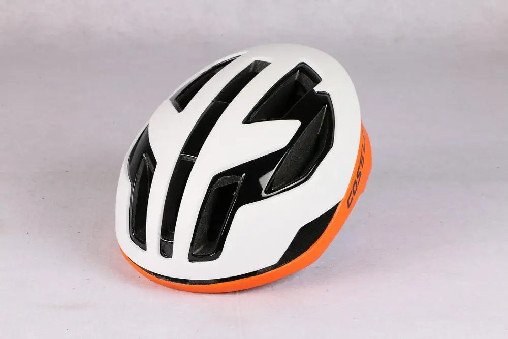 white orange Costelo велосипедный светильник шлем MTB дорожный велосипед шлем велосипедный ультра светильник шлем de velo casco da bici casco безопасный для мужчин и женщин - Цвет: white orange