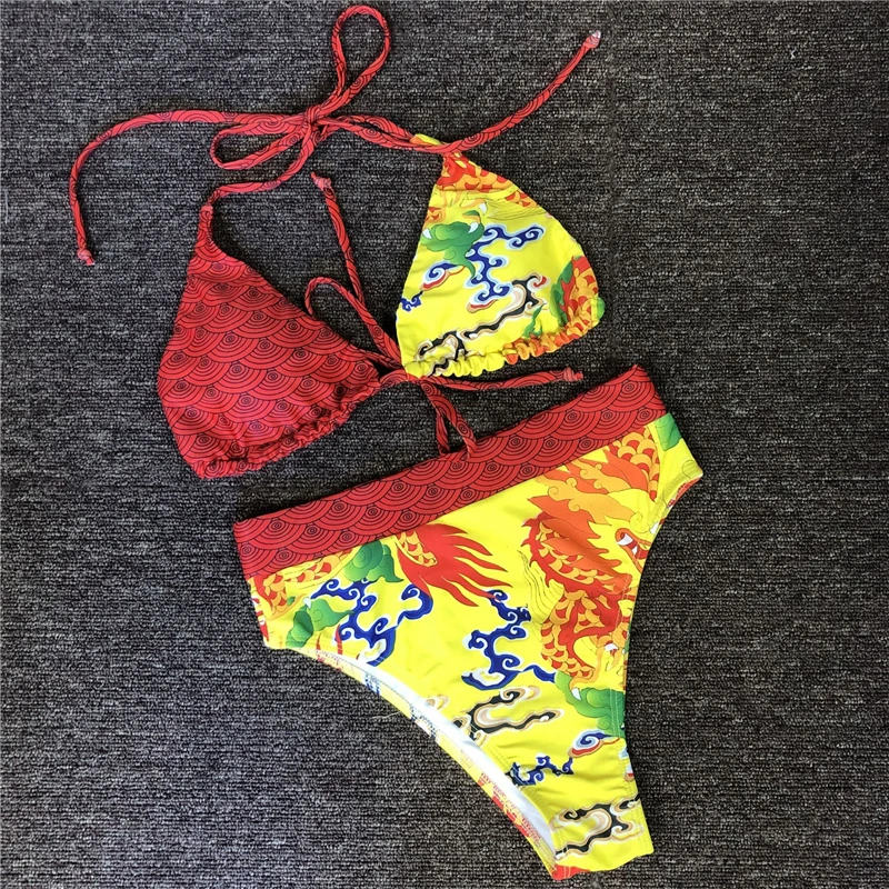 Изготовленный на заказ логотип ярлыка бирки Новое поступление 2021 бикини