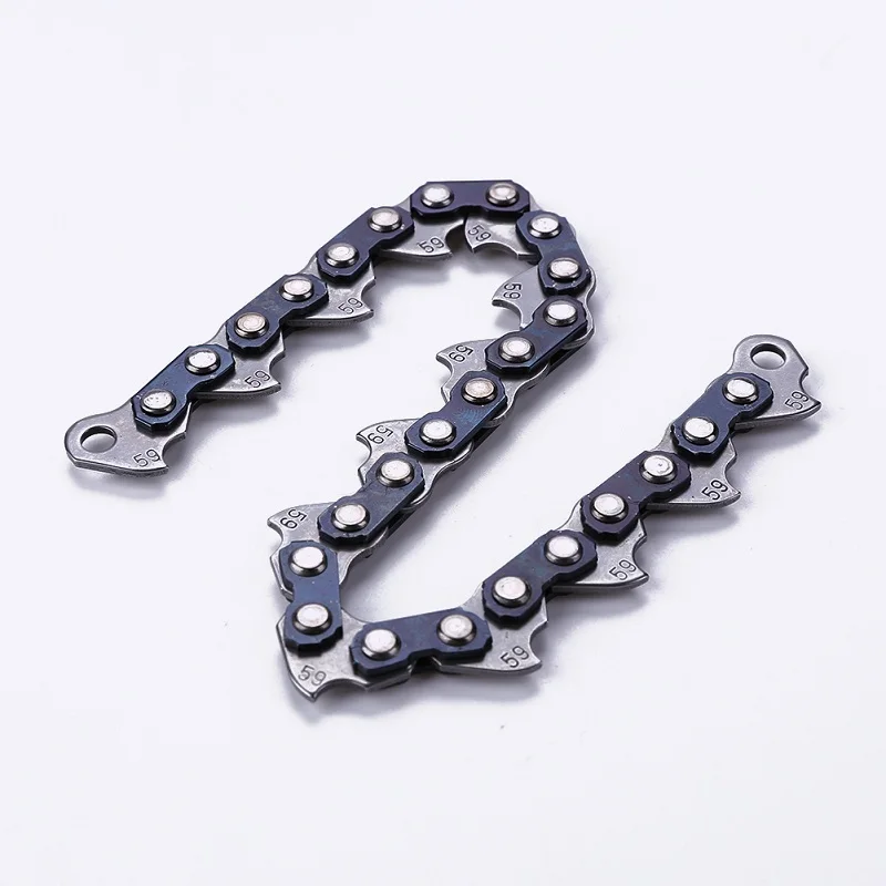 2pcs chain Многофункциональная прочная цепная головка для триммера для травы, кусторез, аксессуары для газонокосилки, садовый инструмент, универсальный 65 мм утолщенная цепь - Цвет: 2pcs chain