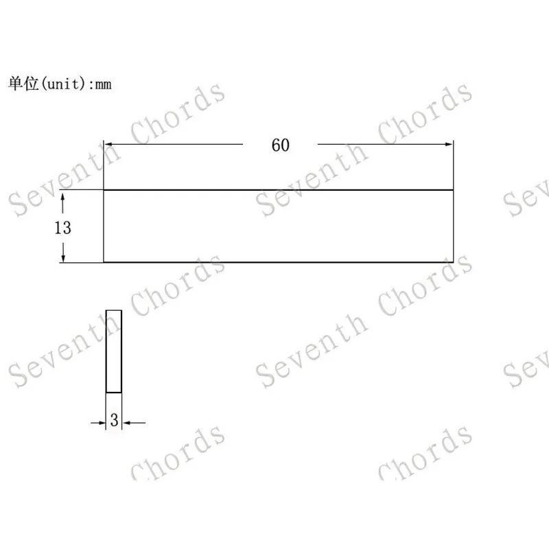 4 pcs herstellung zubehör elektrische gitarre pickup humbucker bar magnet 60mm 13mm 5mm und 60mm 13mm 3mm für wählen free globa
