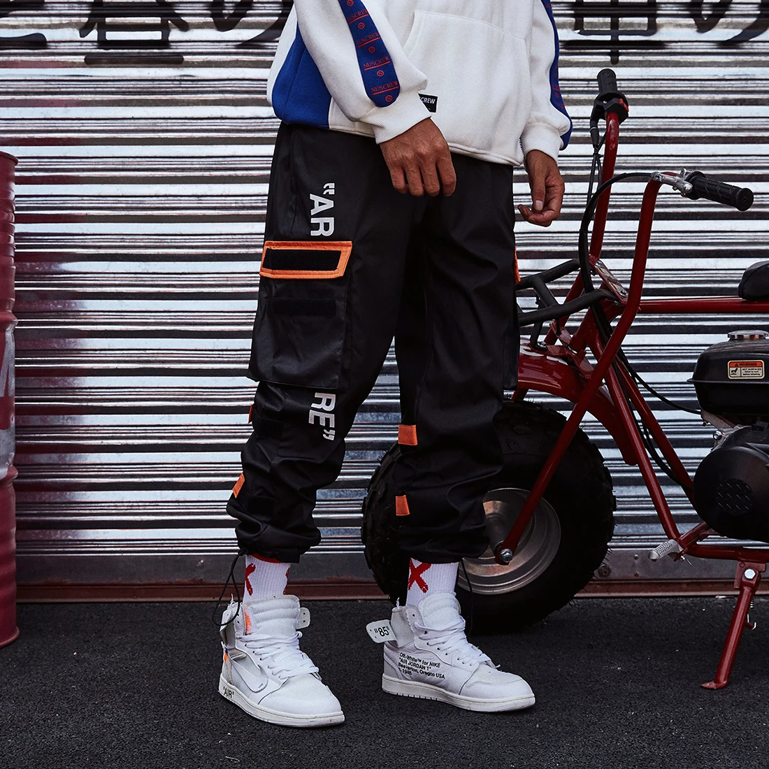 LACIBLE боковые карманы шаровары Штаны Для мужчин 2019 в стиле хип хоп впитывает пот и