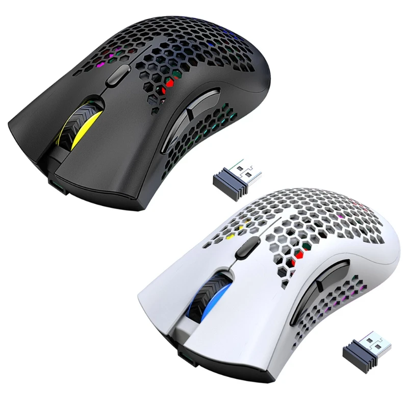 

Lightweight X3 Gaming Mouse Honeycomb Shell Wireless Ergonomic Mice for Computer Gamer Computer Peripheral Peripheral Modificati