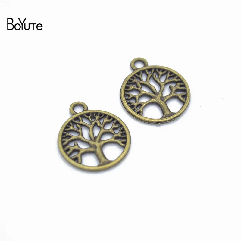 BoYuTe оптовая продажа (100 шт./лот) Подвески из металлического сплава 24*20 мм Древо
