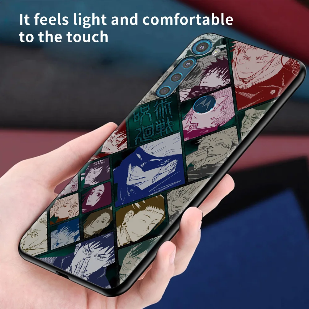 for motorola one fusion shell for moto g10 g9 g8 plus play power one g20 g30 g40 g50 g60 edge 20 phone case jujutsu kaisen anime free global shipping