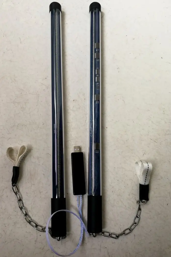 Светодиодный poi bar, 2 палочки. 2*160 пикселей poi, полноцветный светодиодный nunchakus, программируемый poi
