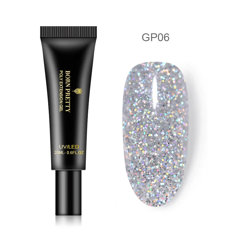 BP-GP06 BORN PRETTY удлиняющий УФ-гель для ногтей, блестящий удлиняющий Гель-лак для наращивания ногтей, гель для наращивания ногтей, 20 мл - Цвет: BP-GP06