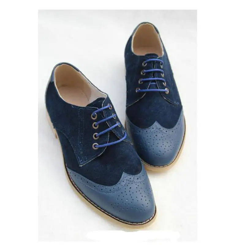 Сезон весна Новинка С круглым носком на толстом каблуке Туфли плоской подошве с