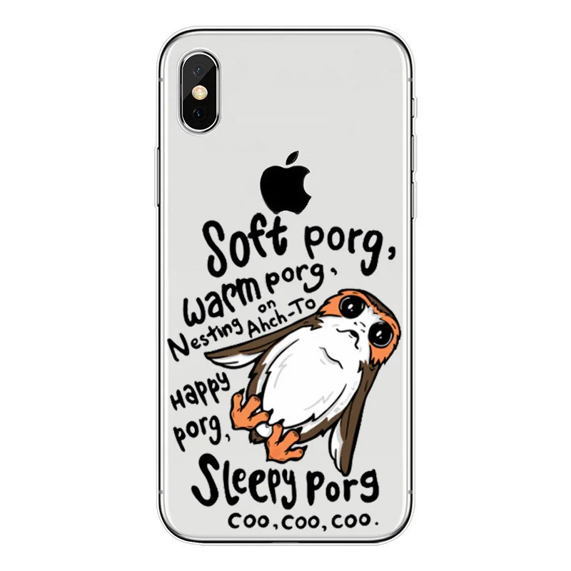 For iPhone X 10 5.8 Soft TPU seabirds Phone Case 6 6S 7 8 Plus 5 5S SE XS XR MAX Clear Silicone Cover |