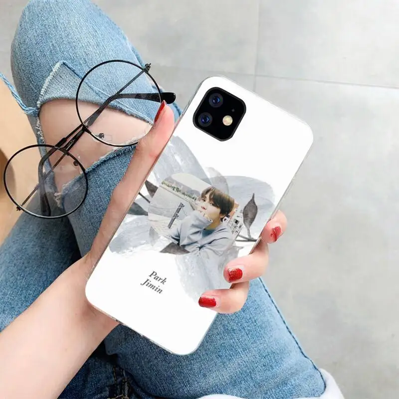 NBDRUICAI кавайная эстетика jimin kpop Чехол черный мягкий чехол для телефона iPhone 11 pro XS MAX 8