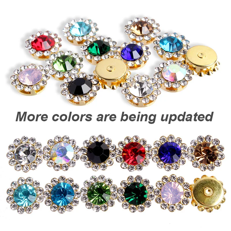 Стеклянные стразы в форме стакана с 20 когтями блестящие со стразами Золотая