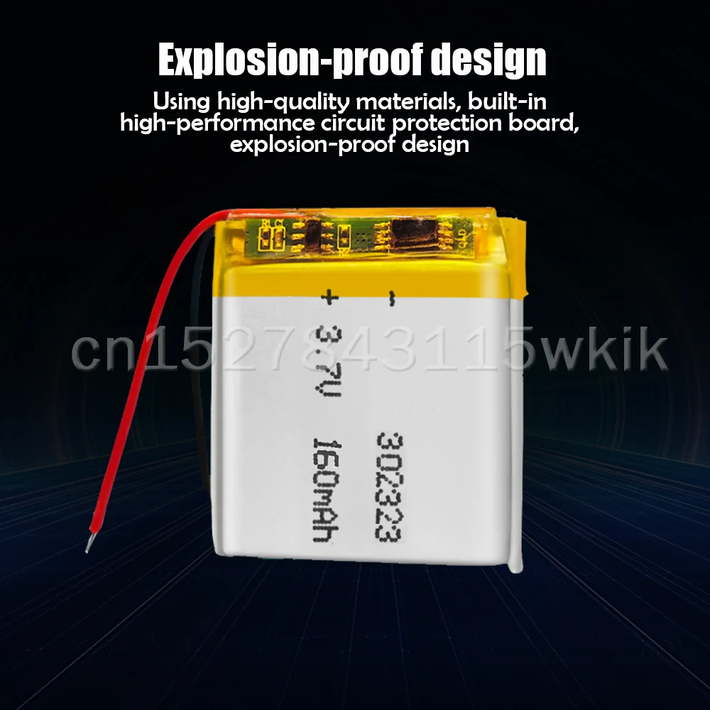 Литий-полимерные аккумуляторные батареи 302323 032323 3 7 в 160 мА/ч для GPS MP4 LED Smart Watch Bluetooth