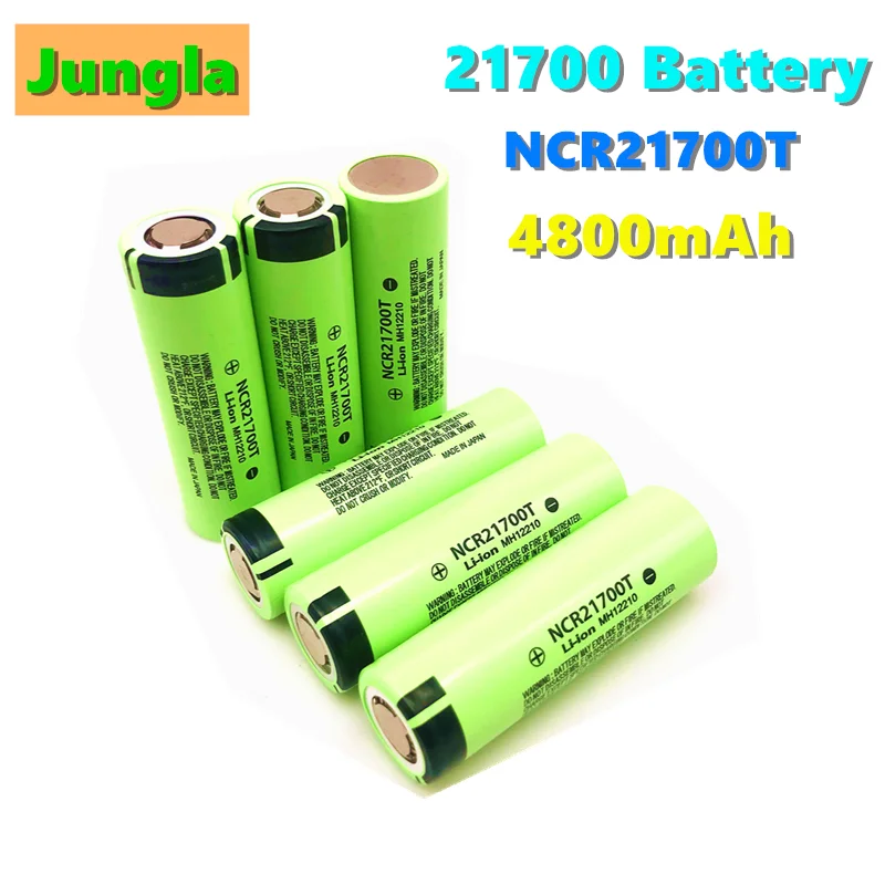 Литиевая аккумуляторная батарея 100% 21700 NCR21700T 4800 мАч 3 7 в 40 А литий-ионная с высоким