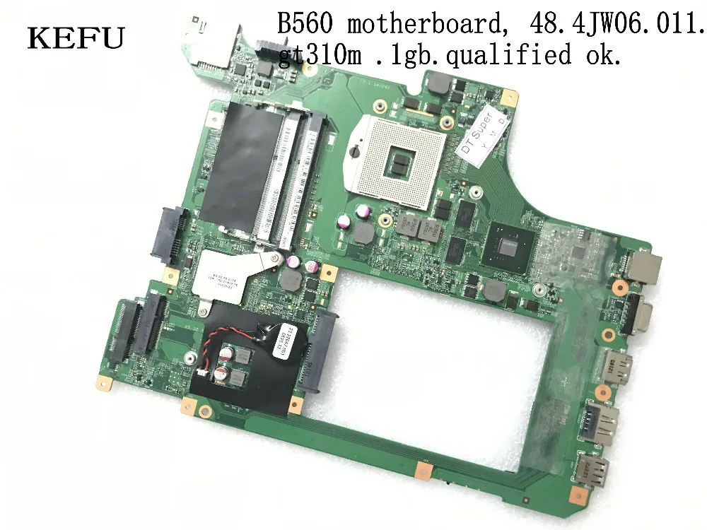 KEFU сток, 10203-1 LA56 MB 48.4JW06.011 для lenovo B560 материнская плата для ноутбука, GT310M 1GB(не подходит v560, квалифицированный ОК