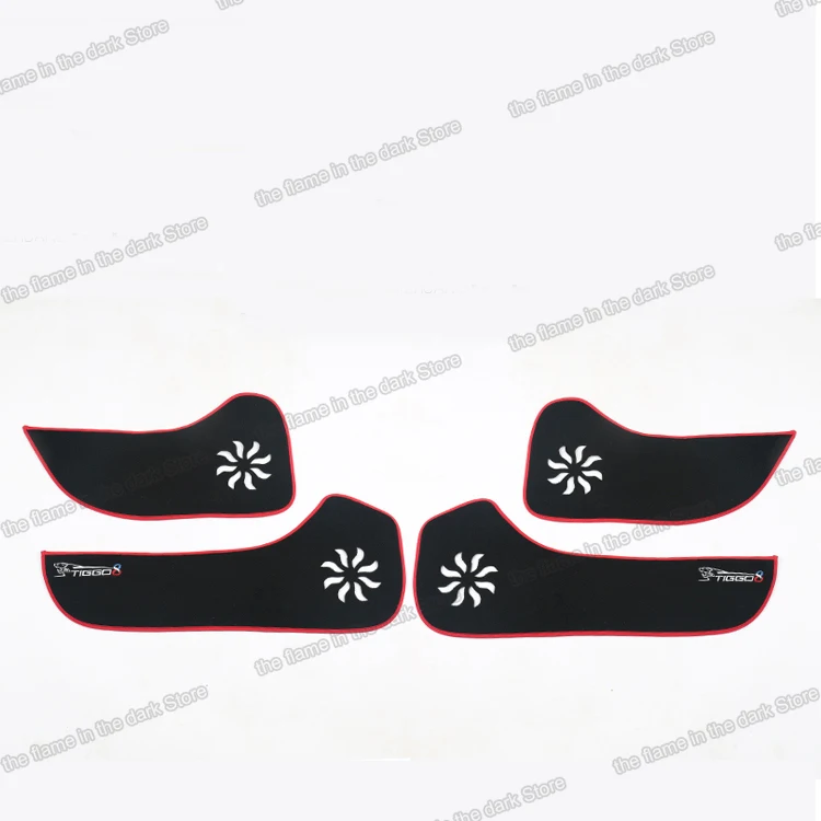 Lsrtw2017 плюшевые крышка для двери автомобиля коврик анти kick протектор Защитные