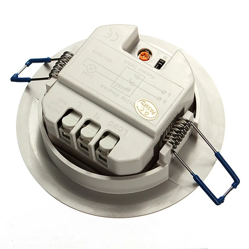 Постоянный ток 220 В ИК потолочный датчик движения детектор светильник