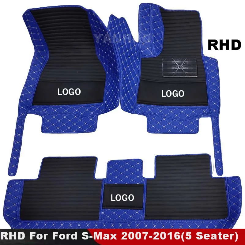 

Автомобильные коврики RHD для Ford S-Max 2016, 2015, 2014, 2013, 2012, 2011, 2010, 2009, 2008, 2007 (5 мест), аксессуары для интерьера автомобиля на заказ