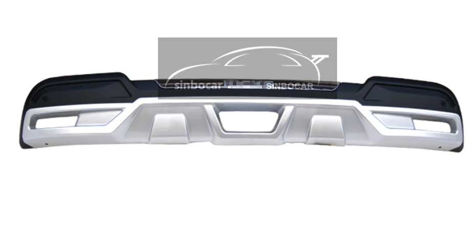 Rear Bumper Автомобиль ABS передний+ Задний бампер протектор Подоконник Накладка багажник защита Накладка для Nissan Kicks автомобильный Стайлинг Бампер протектор - Цвет: Rear Bumper