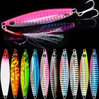 10 шт. металлический джиг 7 г 10 г 14 г 17 г 21 г 28 г приманка для забрасывания берега приманка ложка Морская Рыбалка набор приманки искусственная приманка джиг