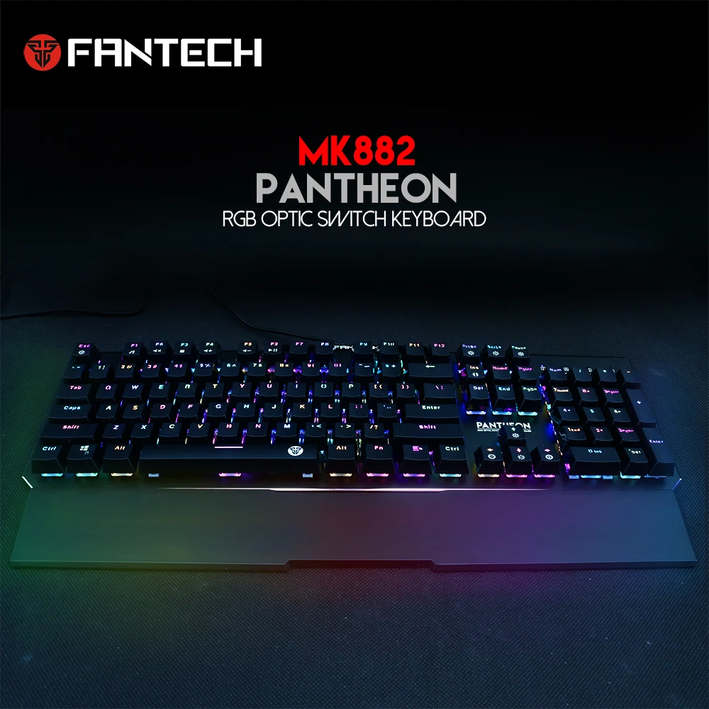 Механическая клавиатура FANTECH MK882 RGB игровая полноклавишная Водонепроницаемая без