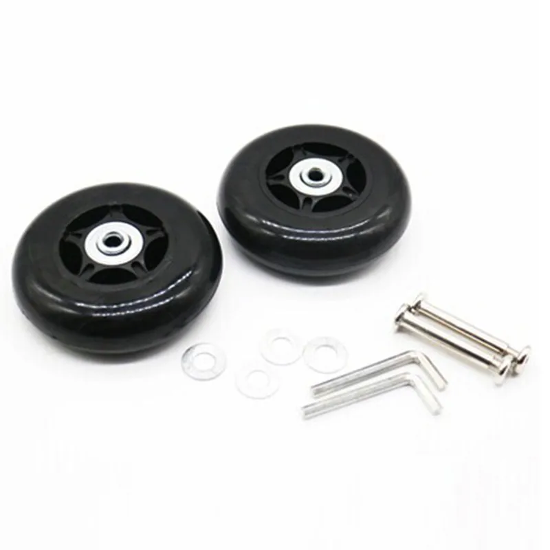

2 Set Luggage Suitcase Replacement Wheels OD 80mm