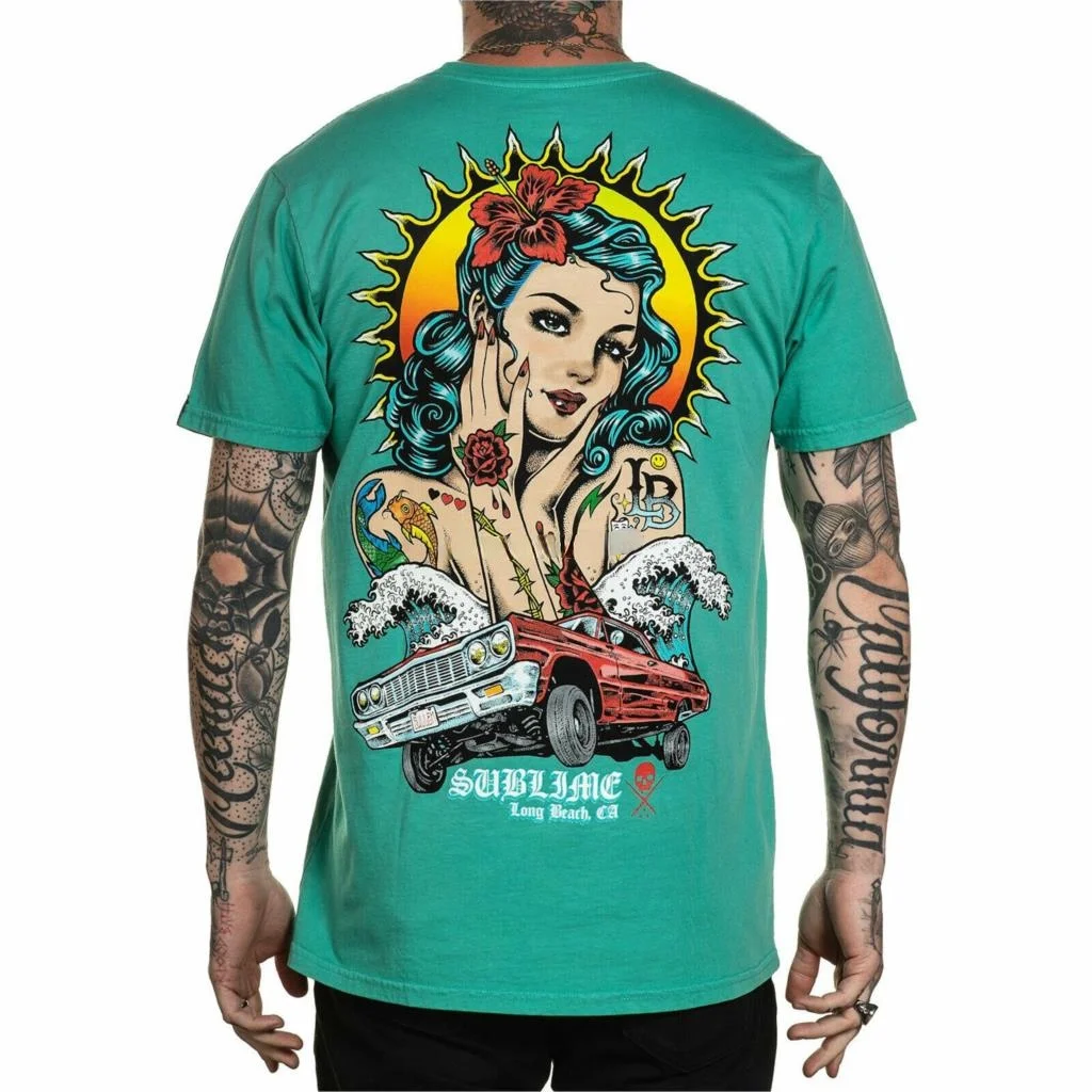 

Sullen Men's Ruca Premium Short Sleeve T Shirt Neptune Green Clothing Apparel