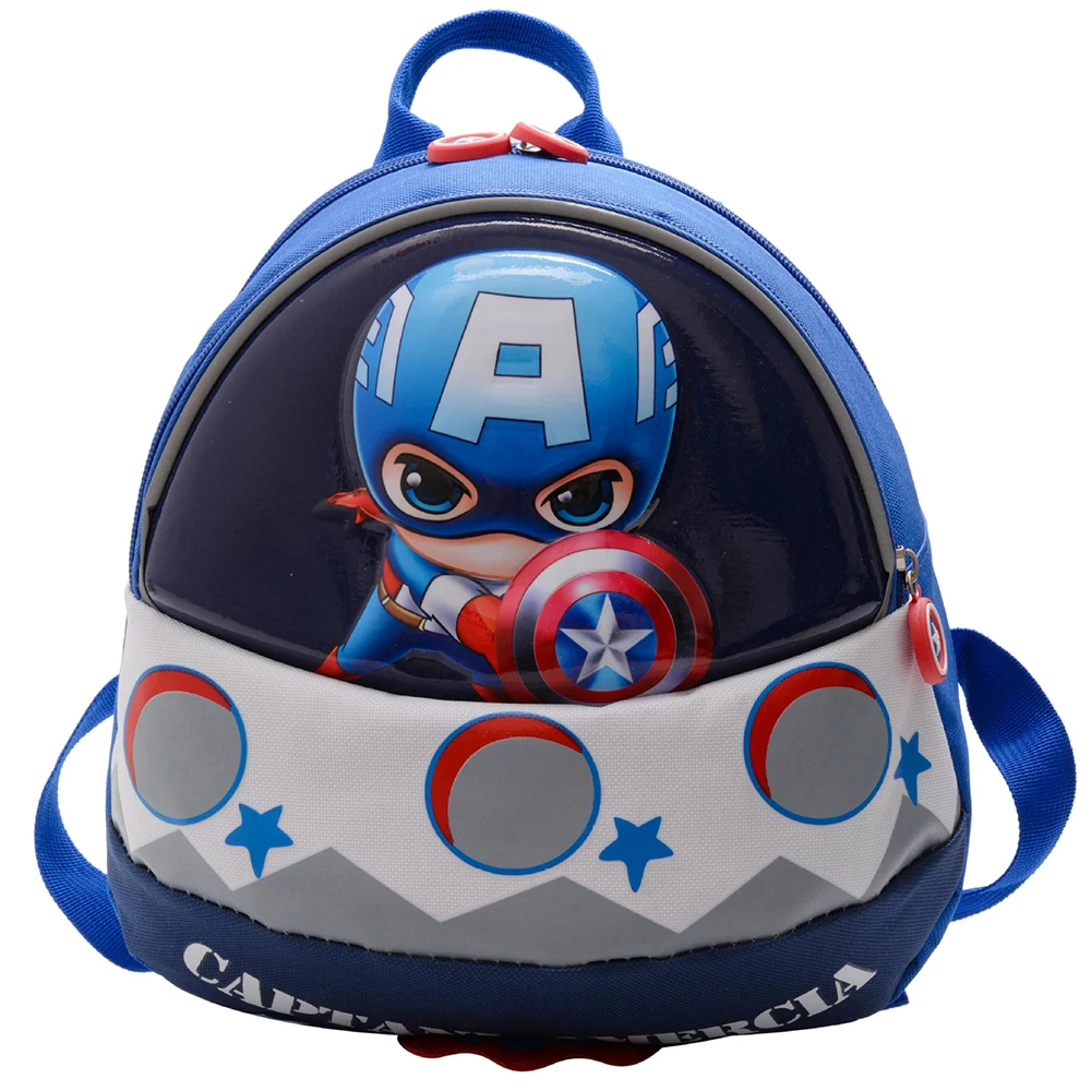 

Marvel Brand Babys Backpack Bags For Children Cartoon Spiderman Printing Handbags Kids Captain America Schoolbags Drop Shipping