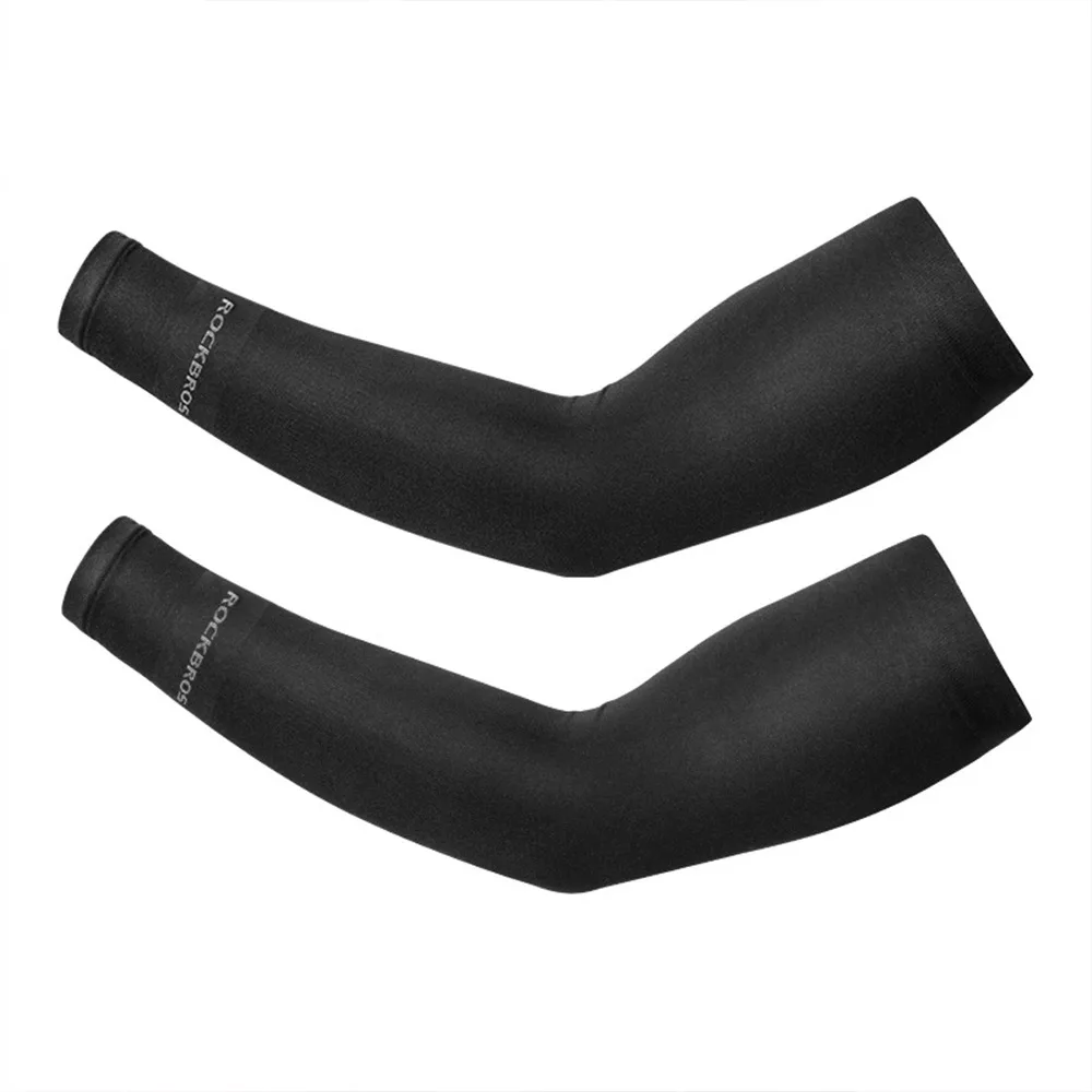 

1 Pair UV Sun Protection Arm Sleeves Unisex Cooling Cover Outdoor Men Nylon Cool Arm Sleeves for Cycling Running Hiding Tattoos
