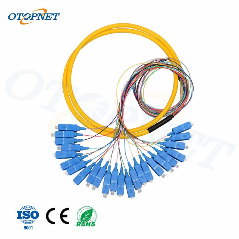 

5pcs Pigtail 24 Core SC/UPC SM 1m Jumper Single Mode Simplex Optical Fibra Optica FTTH