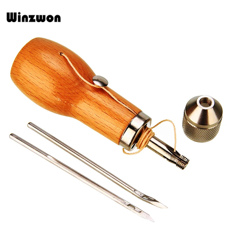 1 Набор ручного шитья кожи шило скоростной нитки для инструмент парусный холст