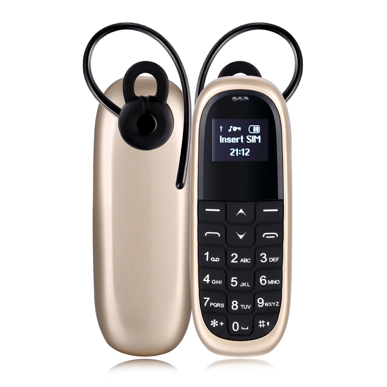 gift aeku kk1 mini pocket replace celular russianenglish keyboard low radiation bluetooth dialer cell phone pk bm50 bm70 free global shipping