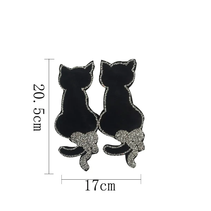 Twins SEQUINS cat шаблон аксессуары для заплаты одежды, используемые в футболках и джинсовых куртках и джинсах