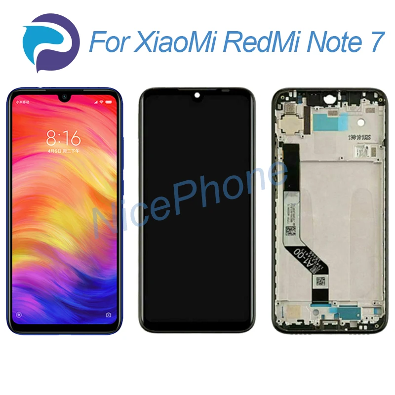 

ЖК-экран для Xiaomi Redmi Note 7 + сенсорный дигитайзер дисплей 2340*1080 M1901F7G, M1901F7H, M1901F7I RedMi Note 7 ЖК-экран