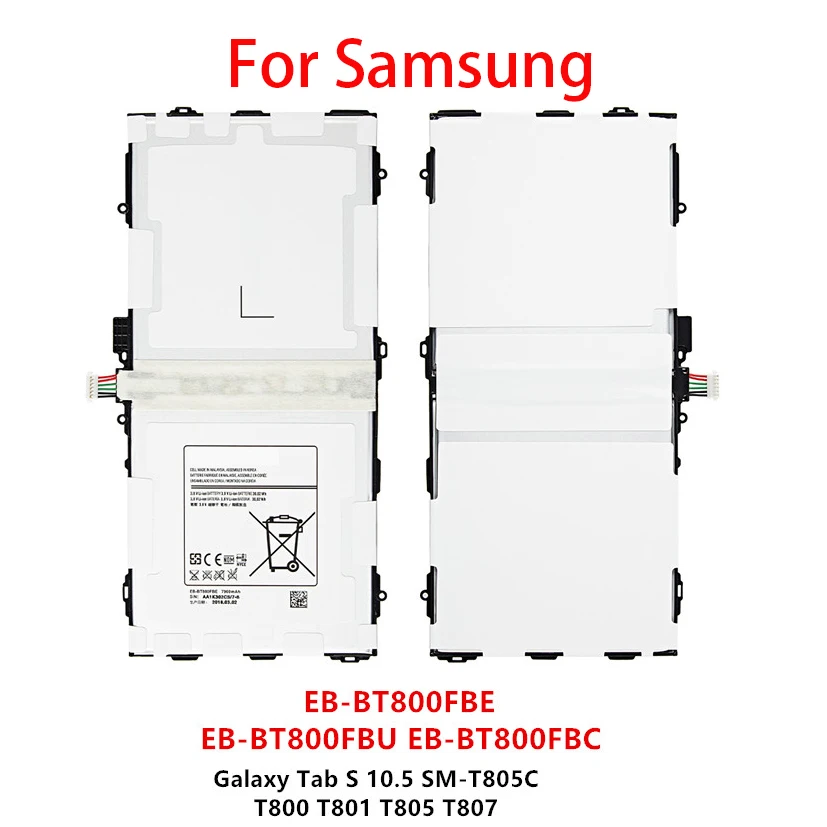 100% Оригинальный 7900 мА/ч EB BT800FBE BT800FBU/ФБС планшеты аккумулятор для Samsung Galaxy Tab S 10 5 SM