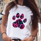 Красивая Женская мода Женская Повседневная рубашка с коротким рукавом для домашних покупок женские рубашки с принтом Новинка 2021 летние топы