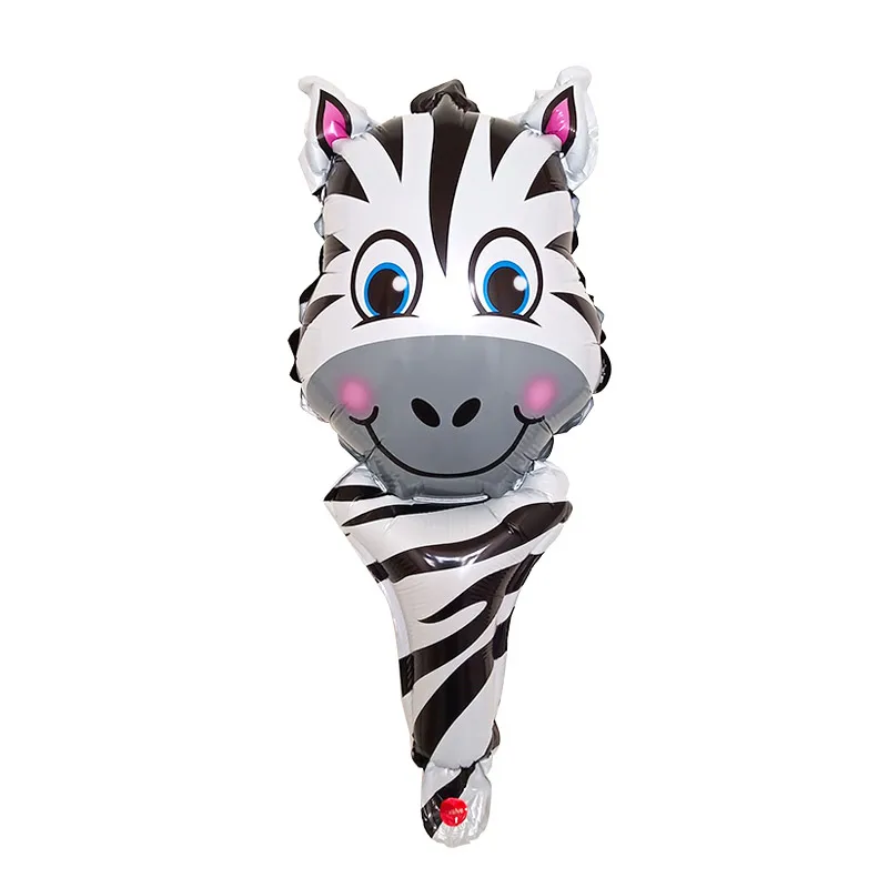 6 шт./лот ручной Джунгли животных фольги шары голова тигра льва гелиевые