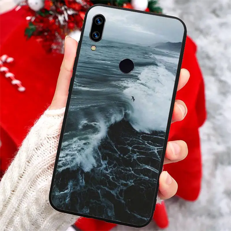 

Summer beach Blue ocean Phone Case For Xiaomi Redmi note 7 8 9 t max3 s 10 pro lite coque shell cover funda