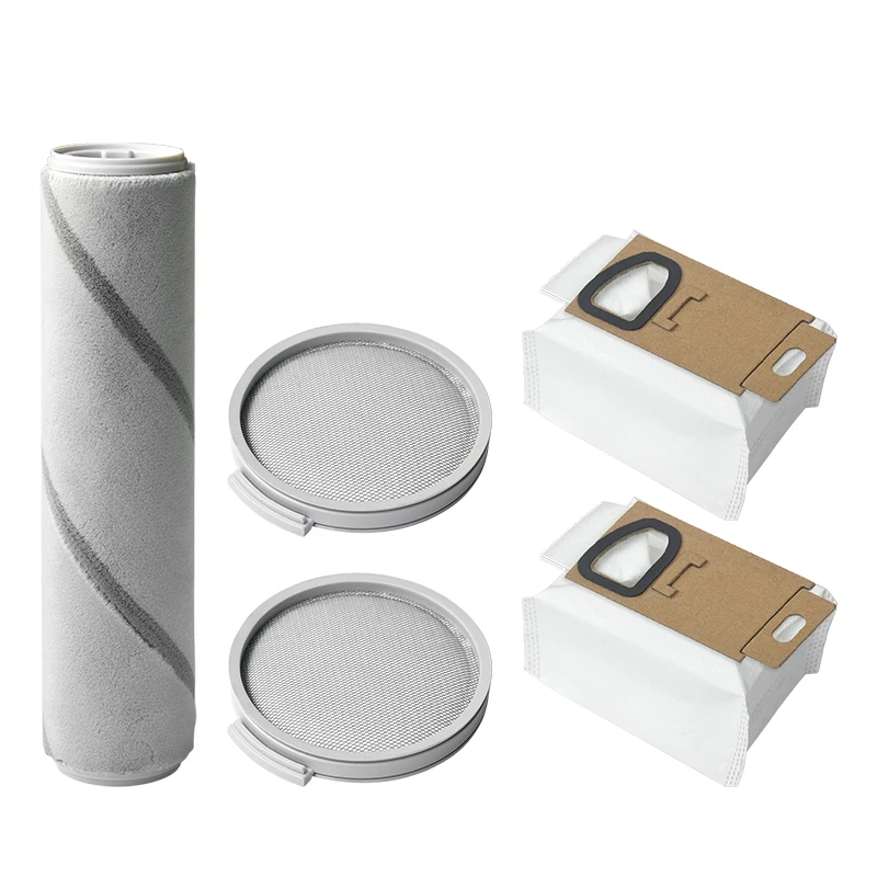 

5Pcs Dust Bag Roller Brush Filter for Mijia SCWXCQ01RR H6 Handheld Vacuum Cleaner Accessories Replacement Brush Filter