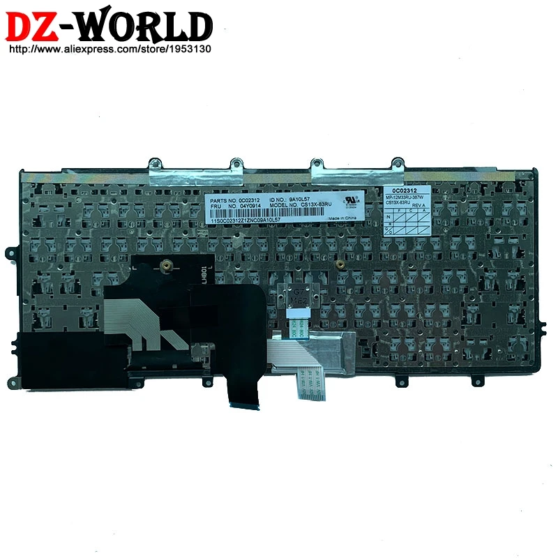 new ru russian keyboard without backlight for lenovo thinkpad x230s x240 x240s x250 x260 laptop free global shipping