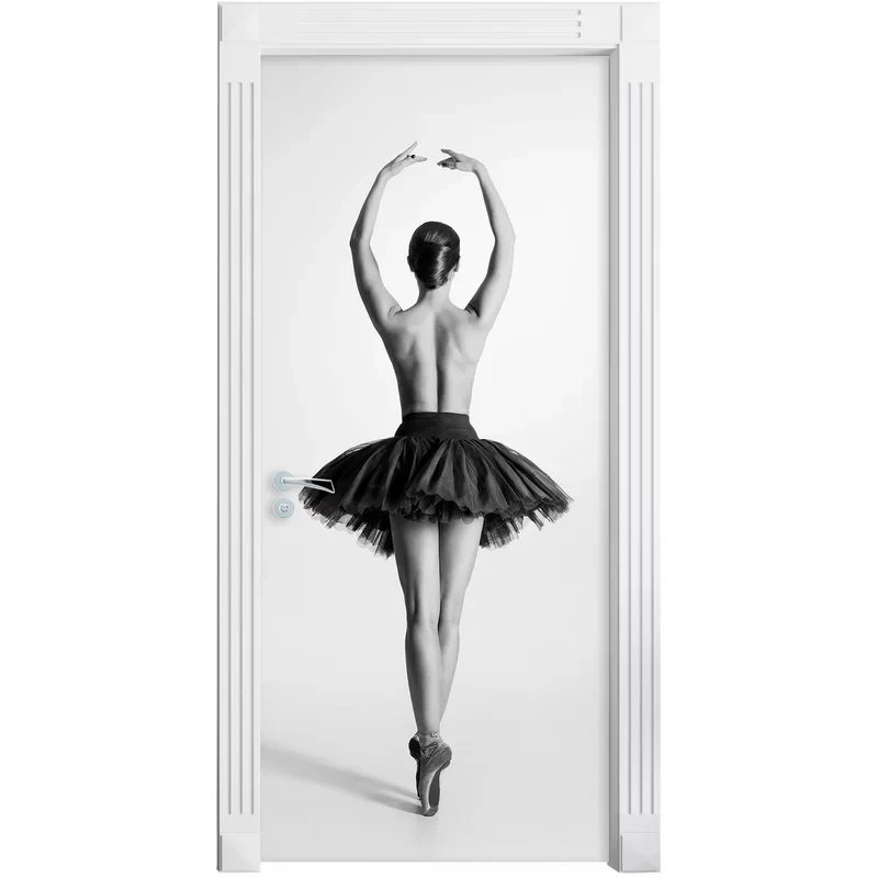 Домашний декор двери балетные костюмы для девочек ретро наклейки плакатный щит