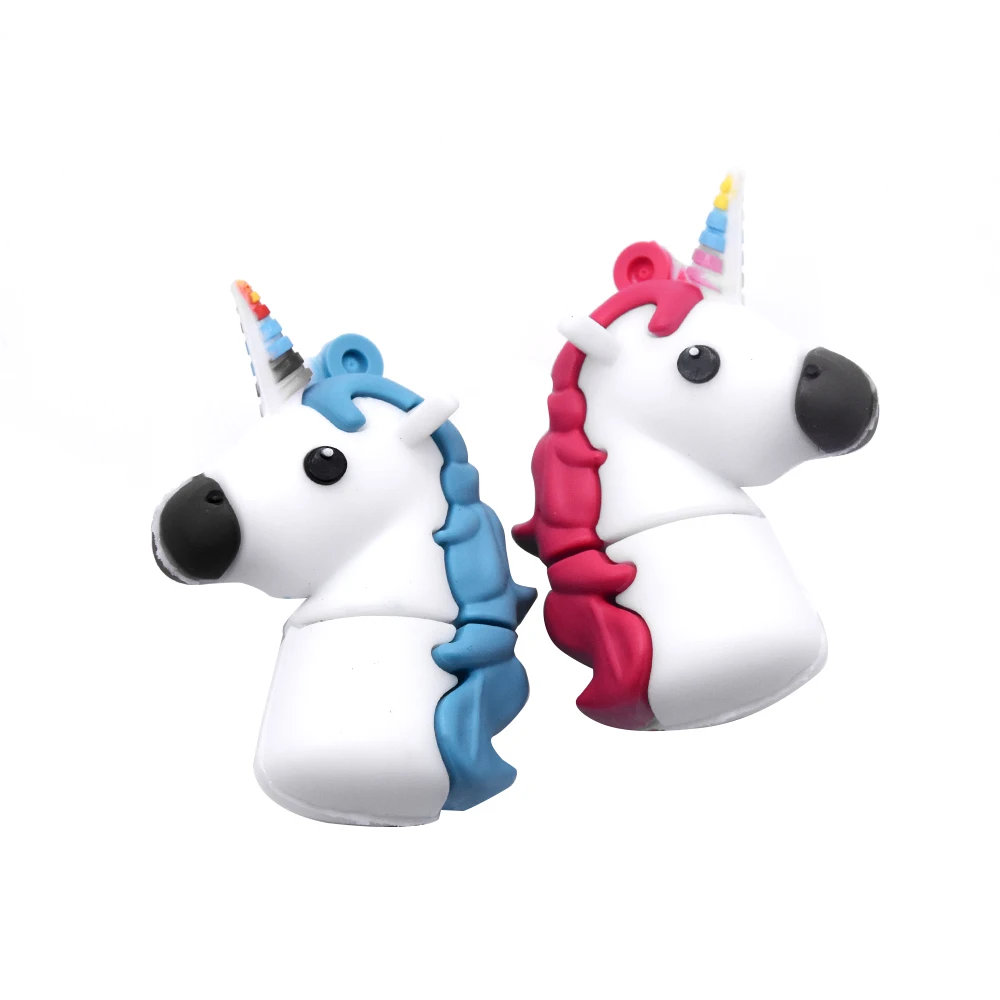 Флеш накопитель в виде единорога с мультяшным животным 2 0 64 ГБ 32 Usb флешка Милая