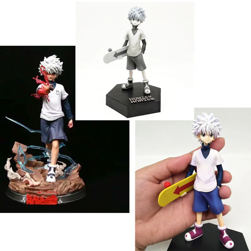 

Hunter X Hunter Killua Zoldyck GK PVC Action Figure Model Toys Japan Anime Figure Killua Collectible Model Brinquedos Gift 27Cm