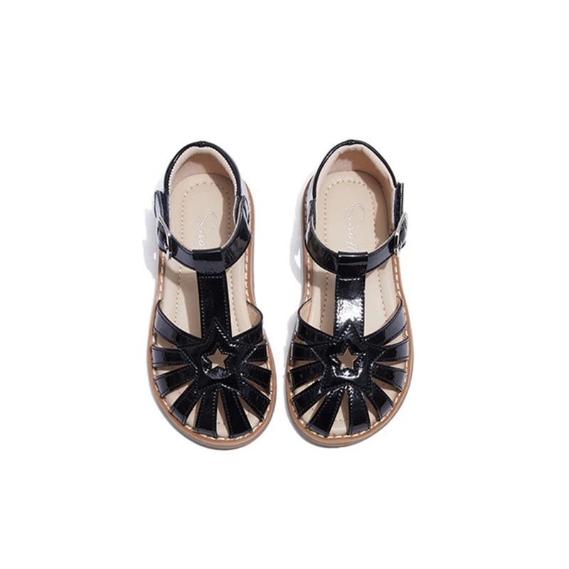 

Summer Sandals For Girls Leather Princess Shoes Todder Baby Girls Sandal Flat Children's Orthopedic Shoes KS607