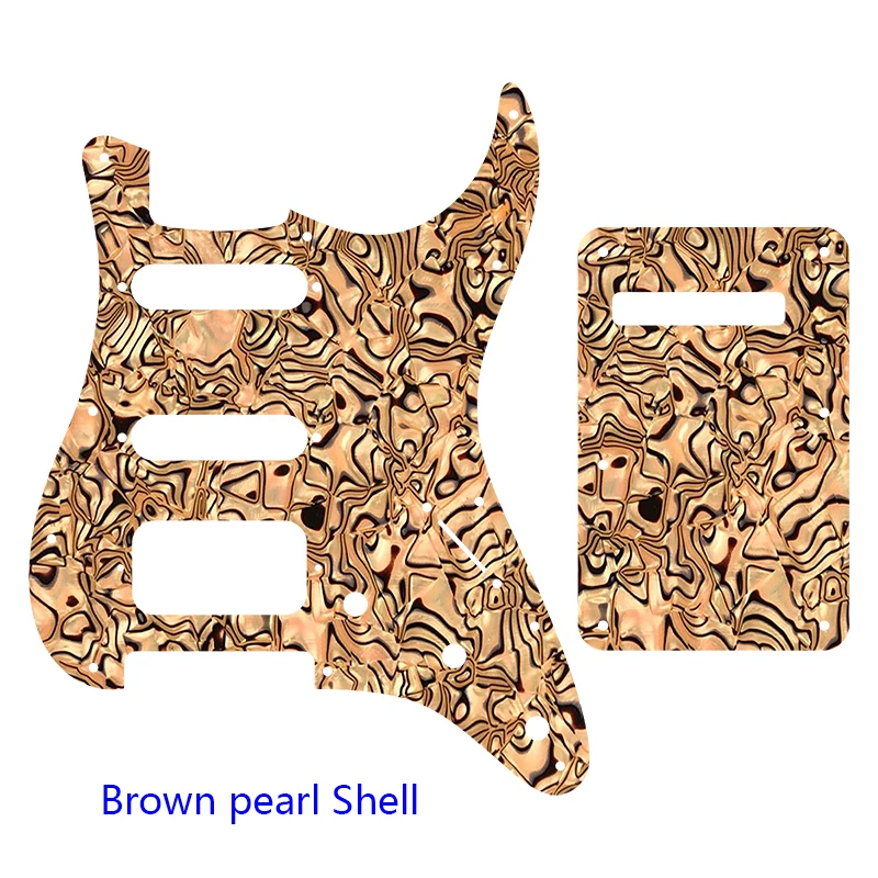 

Pleroo Custom Guitar Parts - For USA 72'11 Screw Hole Standard St Humbcker Hss Guitar Pickguard Scratch Plate & Back Plate