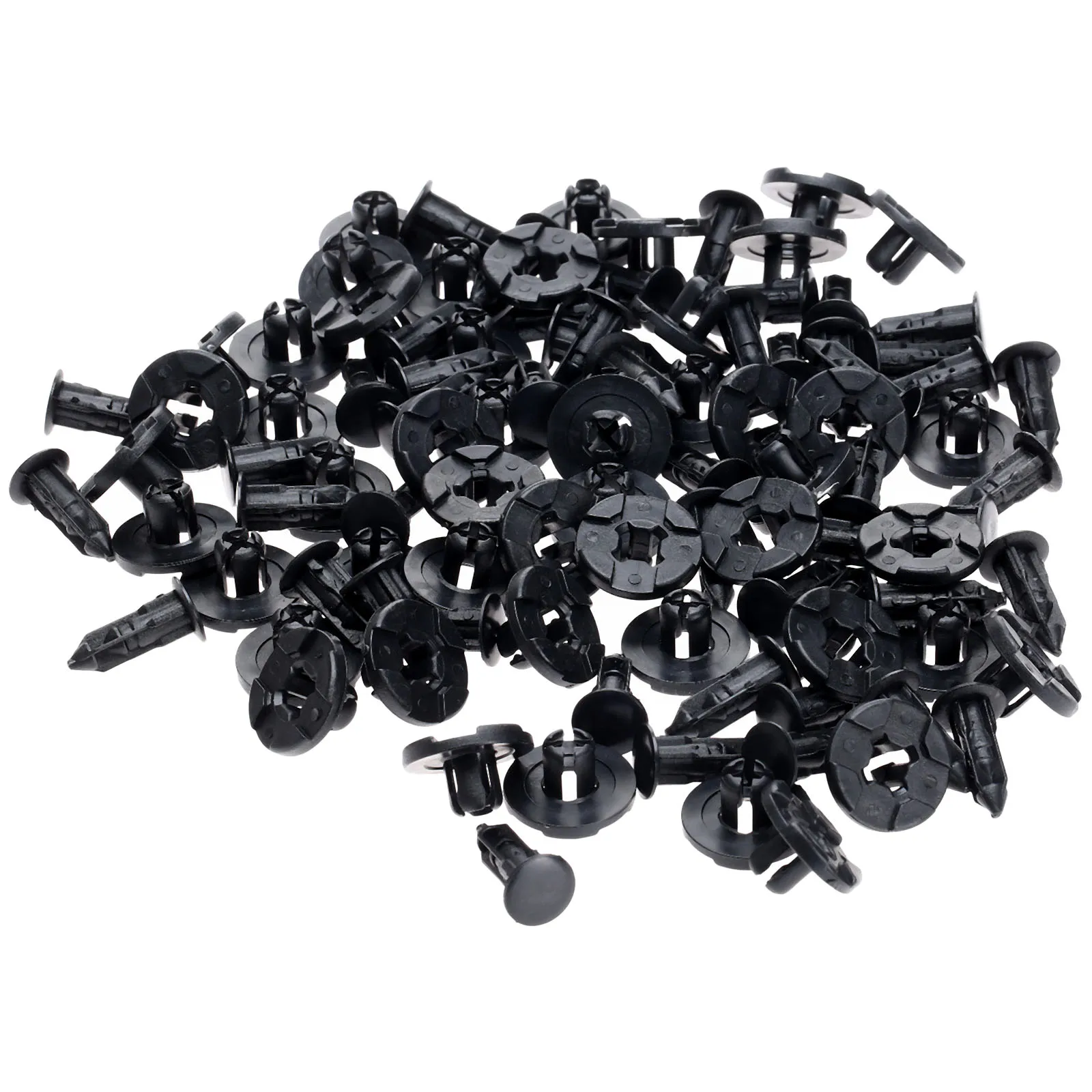 50 шт. авто бампер крепеж 8 мм отверстие пластиковые заклепки для Nissan Fender фиксатор