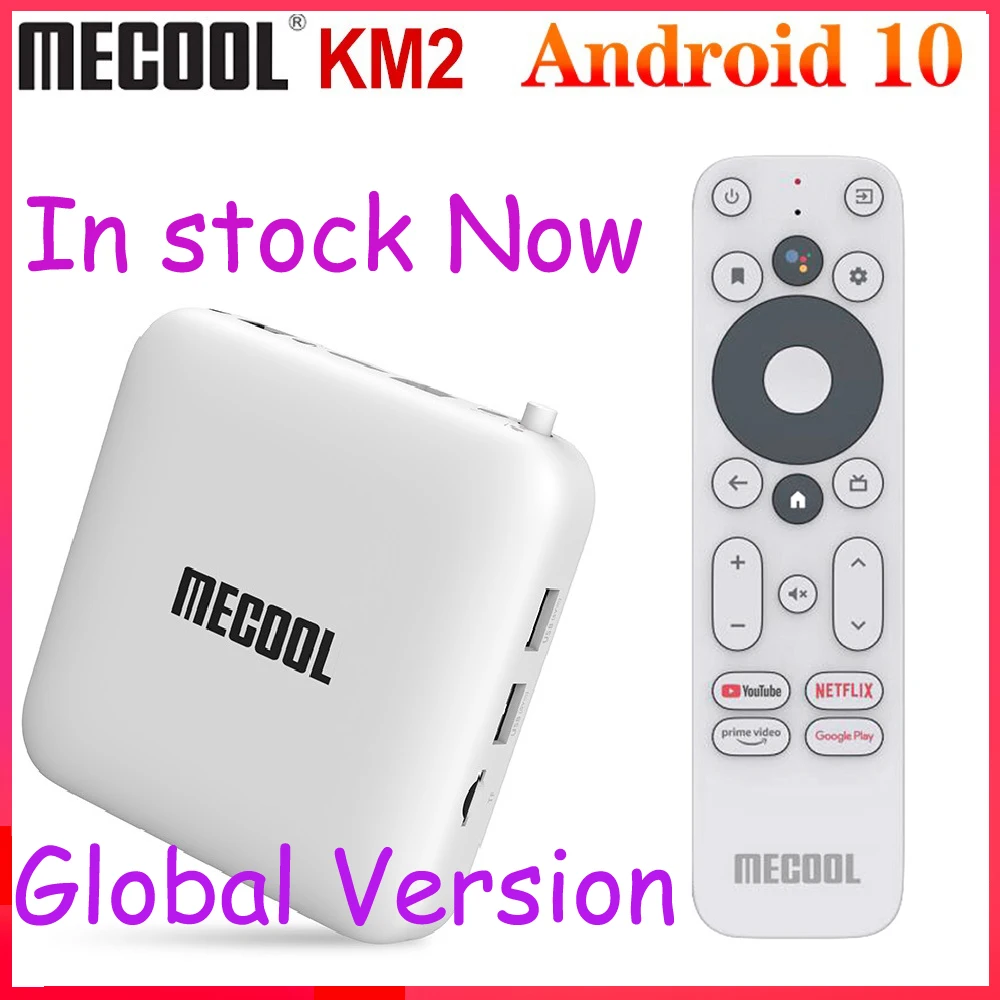ТВ приставка Mecool KM2 2 ГБ 8 Android 10 0 сертифицированная Google Amlogic S905X2 KM3 4 Гб 64 KM9 Pro 2G 16G 32 4K