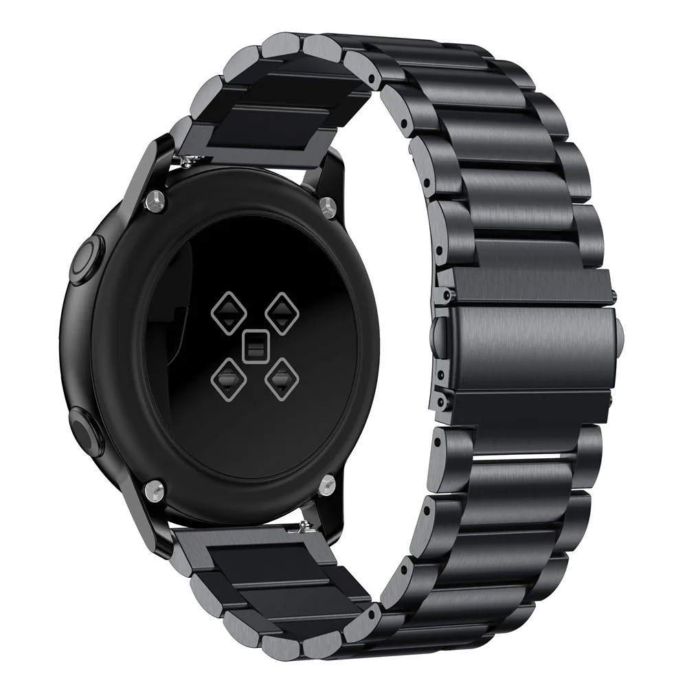 

Ремешок из нержавеющей стали для Samsung Gear S3 S2, металлический браслет для Galaxy Watch 3 41/45 мм, 18/20/22/24 мм