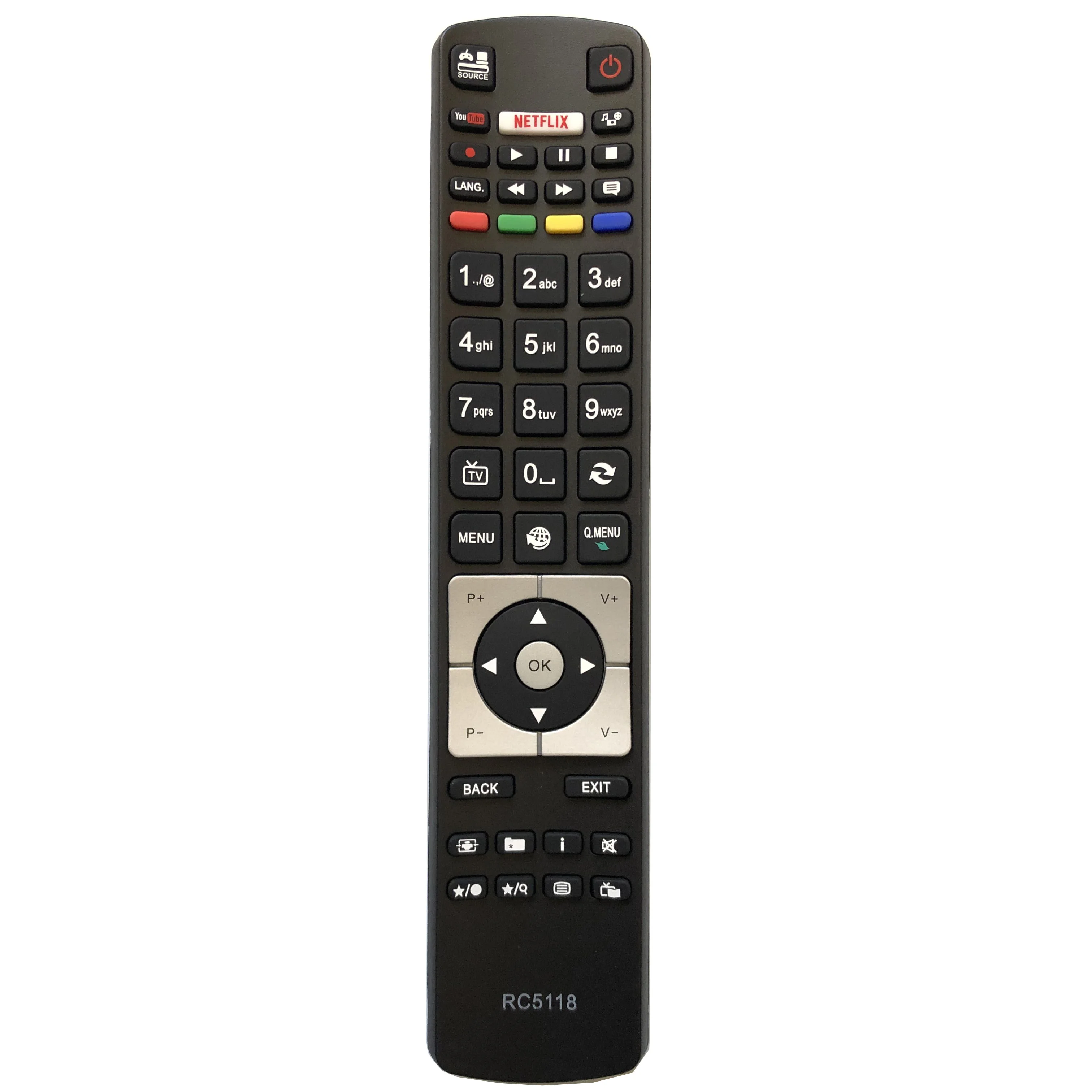 

NEW RC5118 TV remote control for LED LCD 3D HD intelligent operation Finlux FIN32BASEBK FIN40BASEBK FIN48SMARTBK 42FLHK242BHCDN