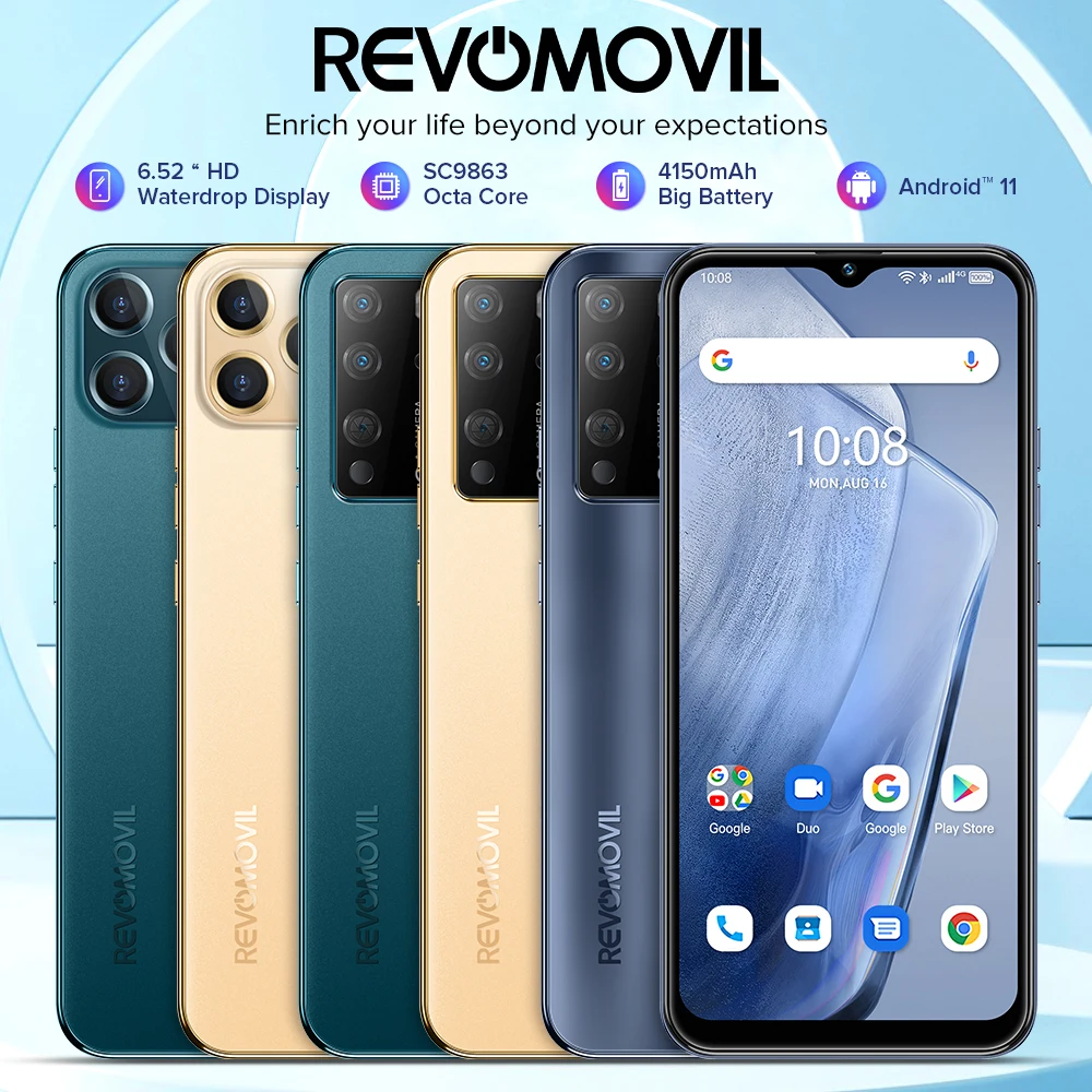 

Smartphone Revomovil X12/S21 smartphone 4GB+128GB android cellphone Telephone 16MP Camera Celular Daul 4150mAh 4G mobile phone