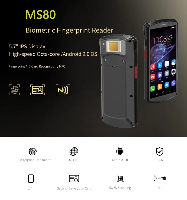 5 7 дюймовый Android 9 0 Восьмиядерный портативный компьютер с 2D N6603 сканер штрих-кода